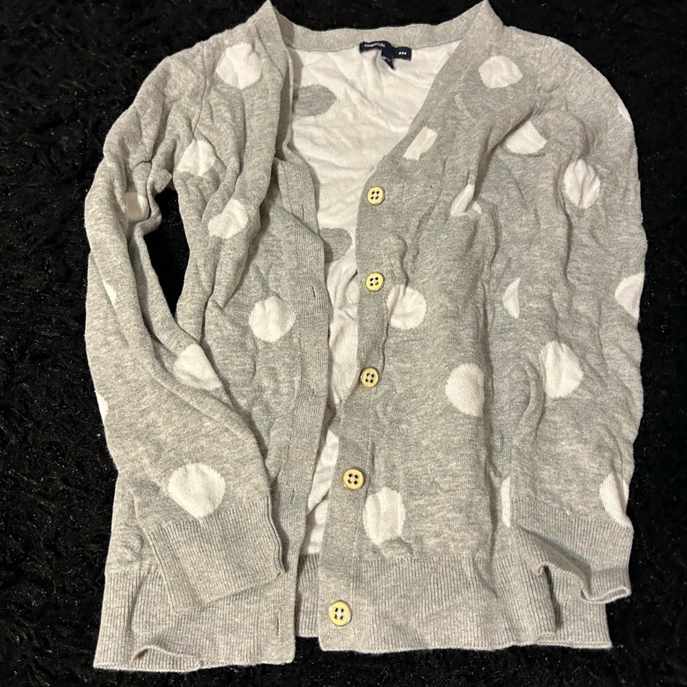 Size 8 GIRLS GAP Factory Polka Dot Cardigan A3